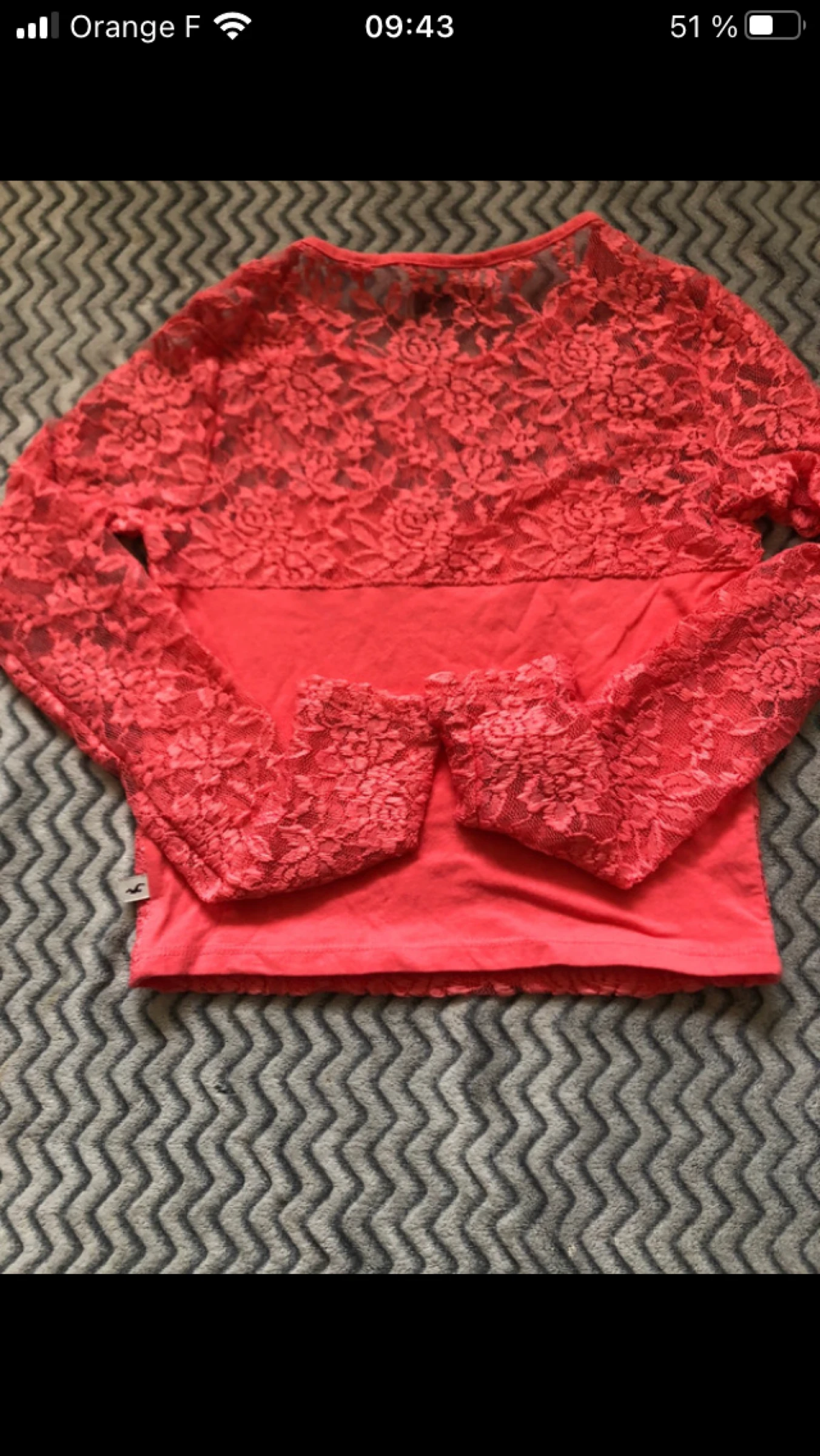 Long-sleeved lace blouse, size 36 – photo 2